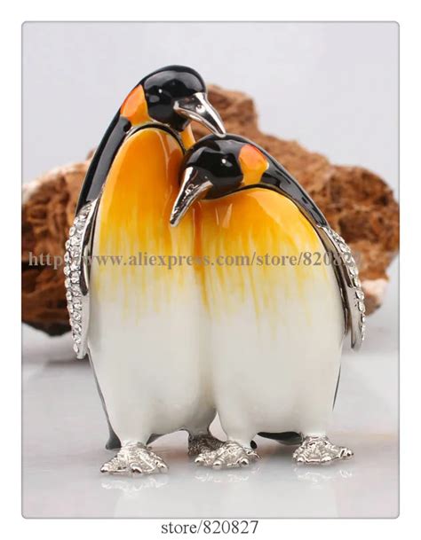 metal penguin head trinket box|Trinket Box Penguin with Hinged Enameled Jewelry Box Classic .